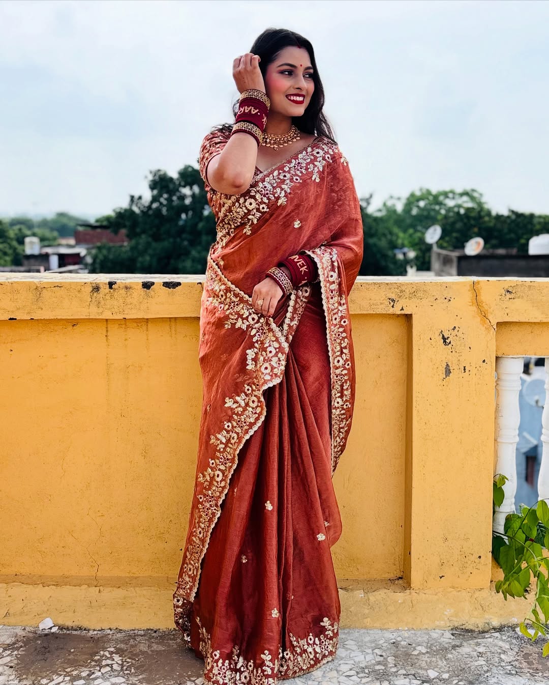 Elegant Sequin Frendy Chiffon Dream Saree