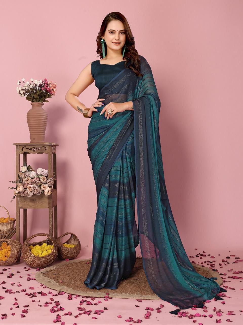 PRESENT NEW READY TO WEAR 1 MIN SAREE