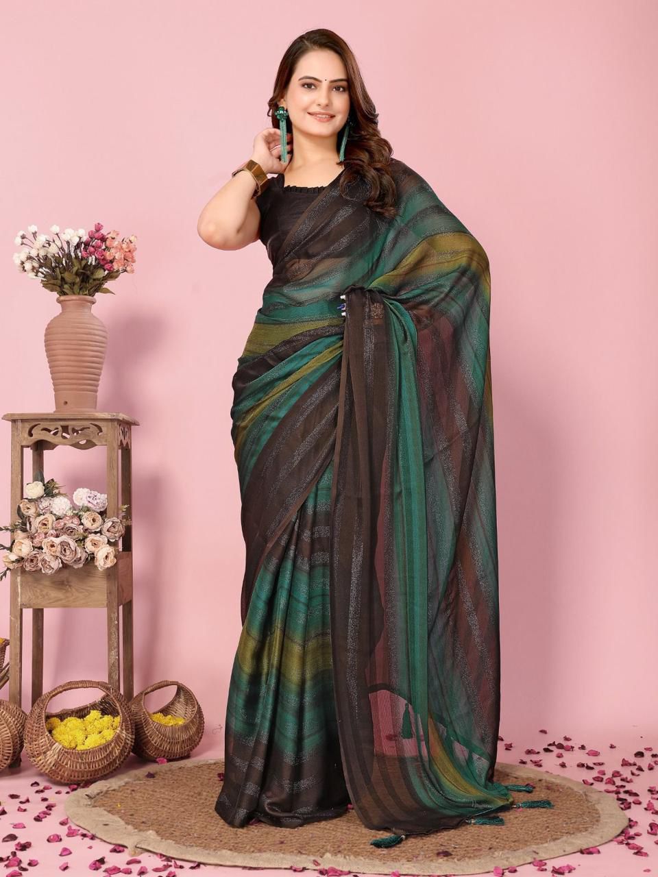PRESENT NEW READY TO WEAR 1 MIN SAREE