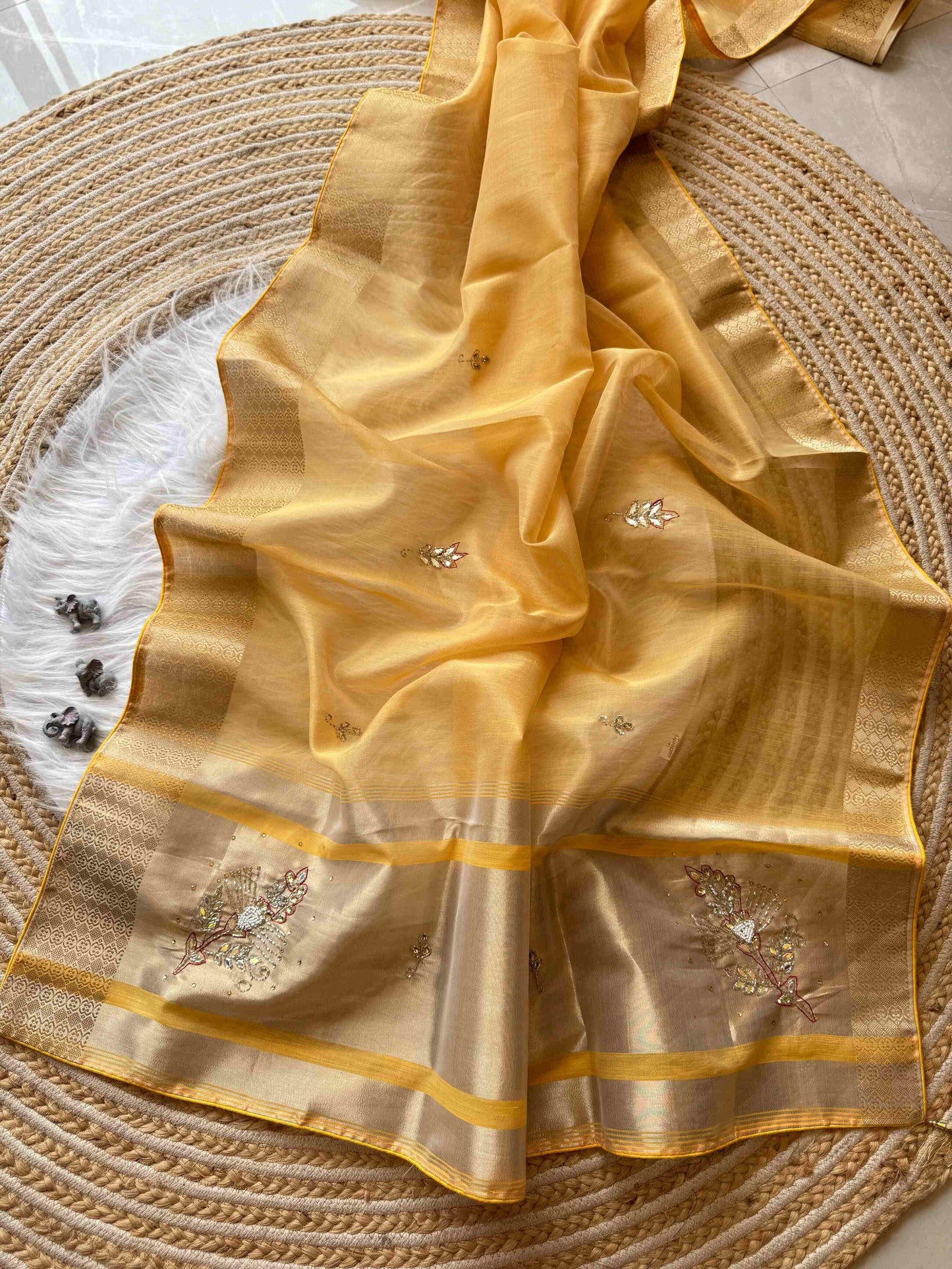 Superb Soft viscose organza zari Silk Saree
