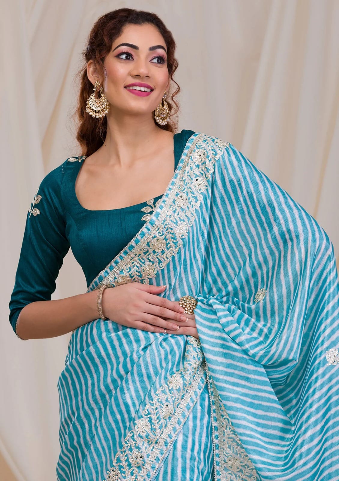 Presenting New Party Wear pure Chinon Digital printed saree