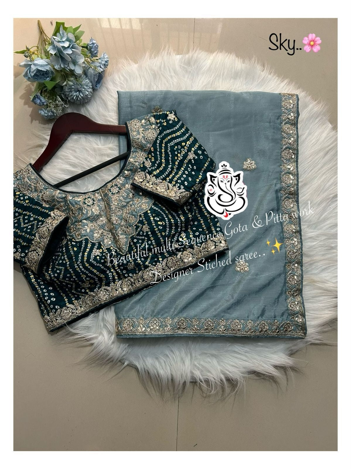 Dream Wedding Collection Beautiful multi coding sequence saree