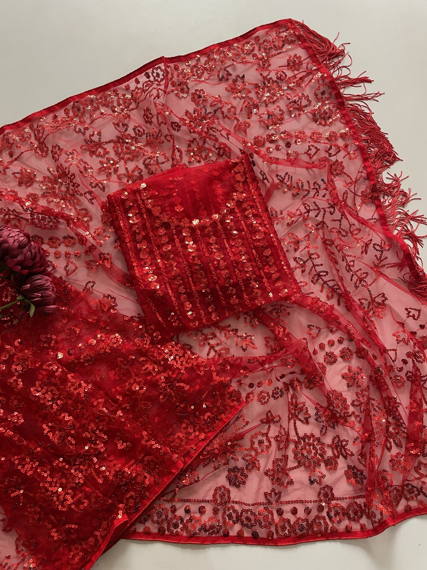 New Trending Bollywood BlockBuster Sequins Designer saree