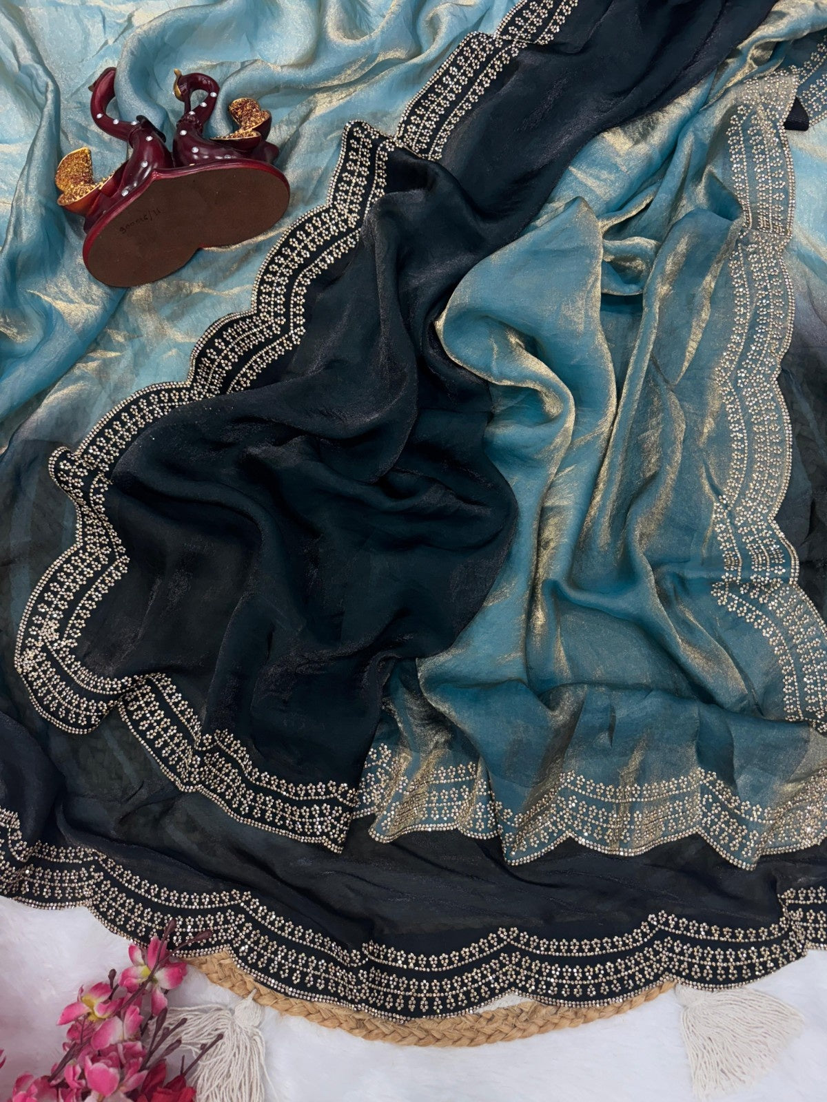 New Designer Style Shaded Saree