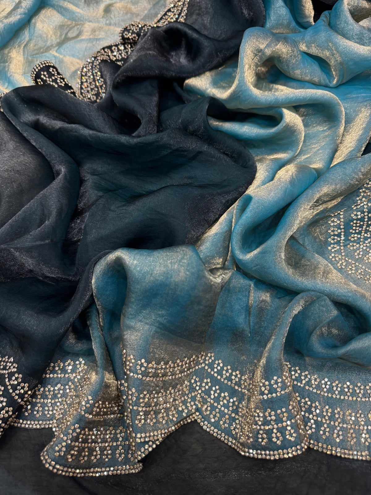 New Designer Style Shaded Saree