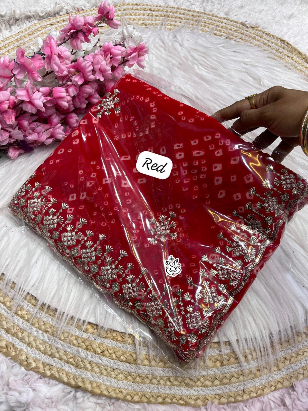 Soft c*c Georgette Bandej Saree