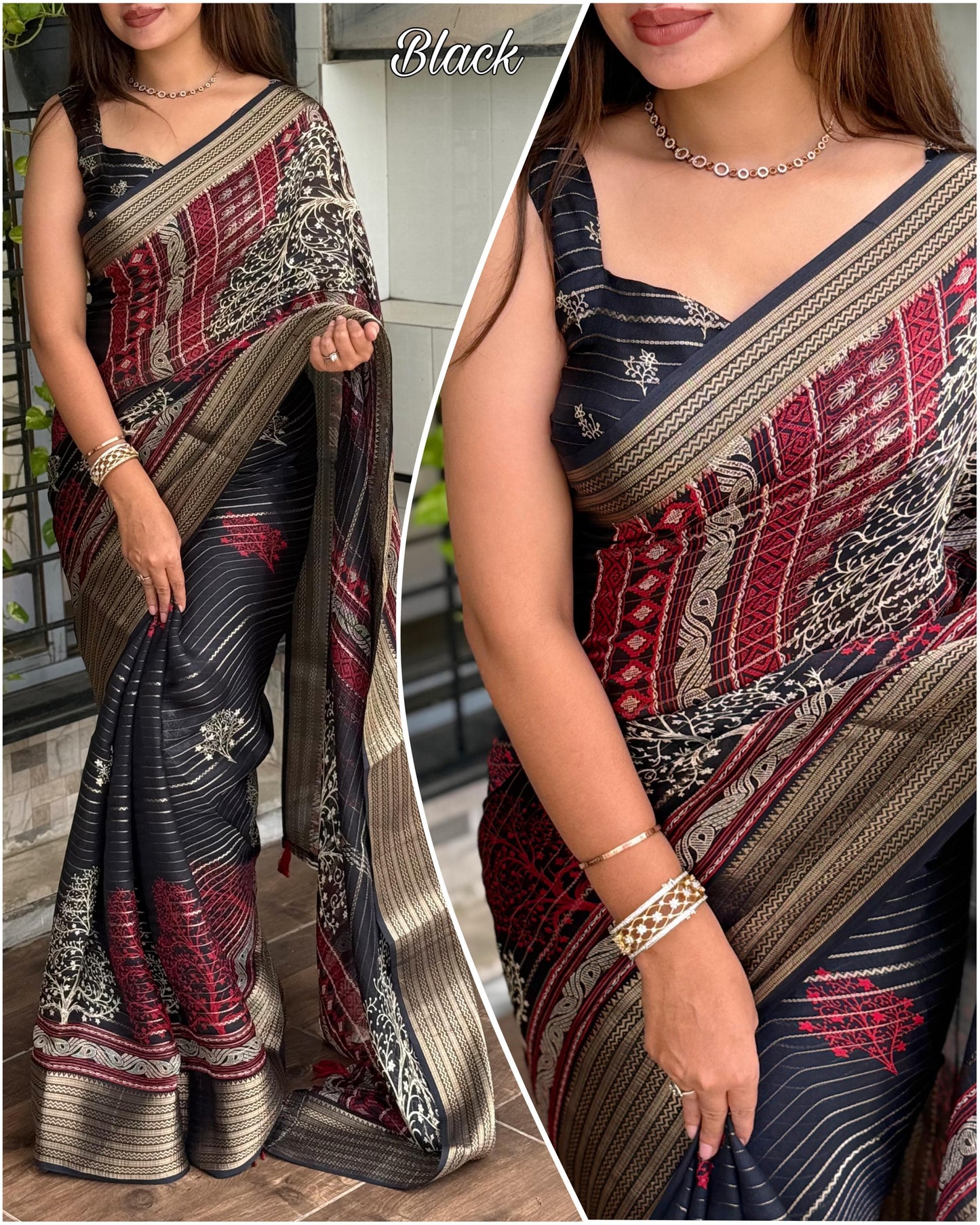 Pure Zari Moss Exclusive Printed Collection