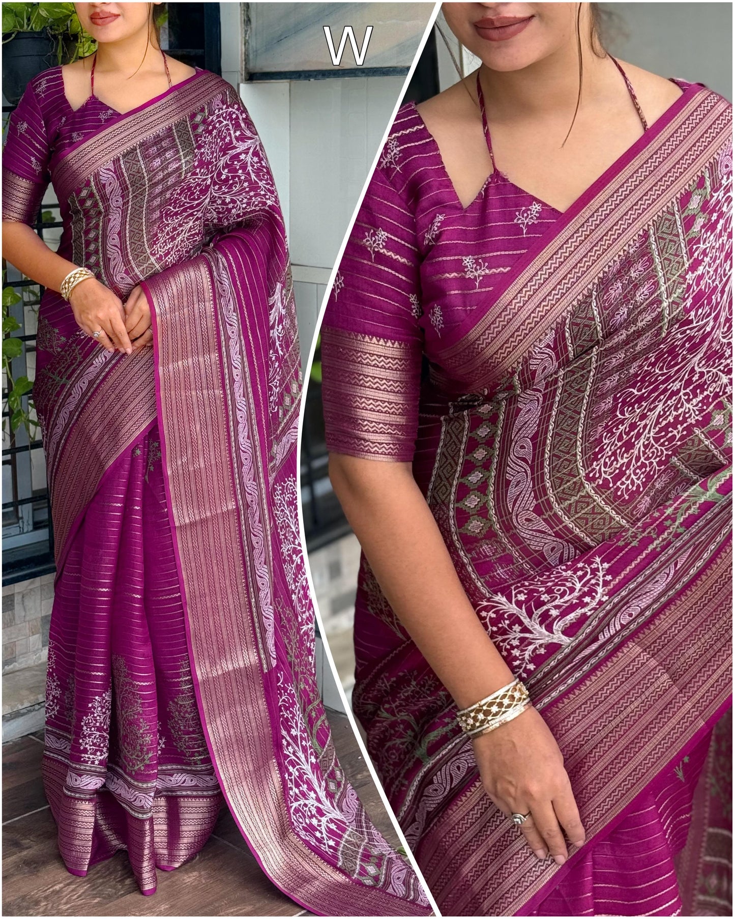 Pure Zari Moss Exclusive Printed Collection