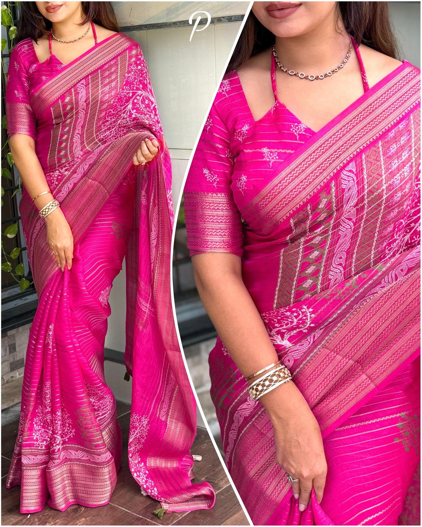 Pure Zari Moss Exclusive Printed Collection
