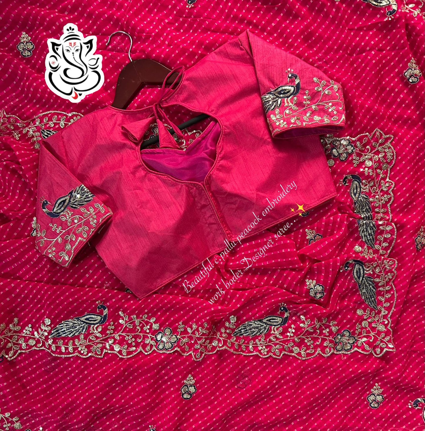 Beautiful Rani Coding Sequence & Jari Work Saree
