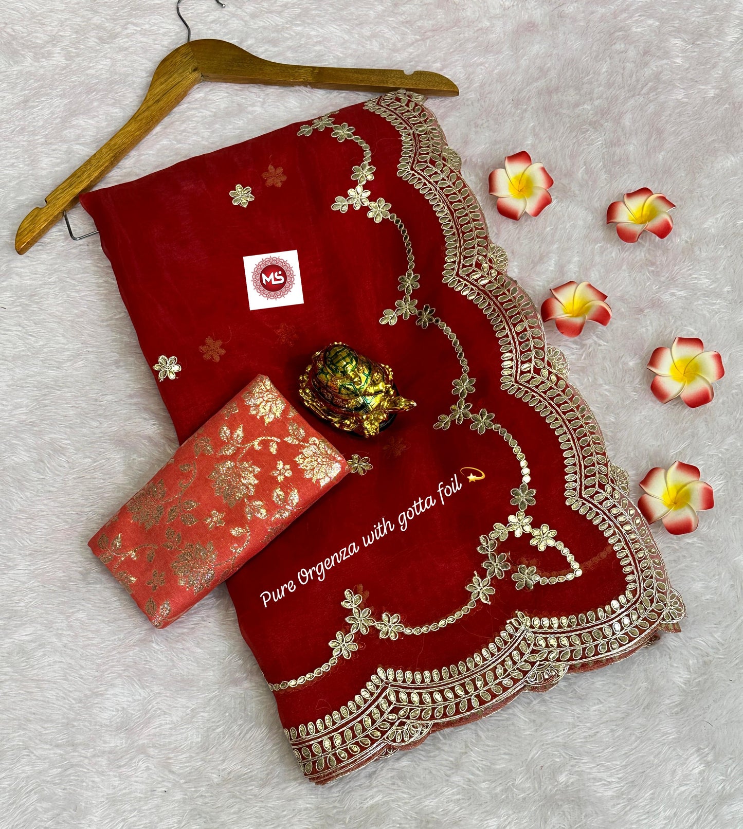 Beautiful net organza Designer saree with C*pallu
