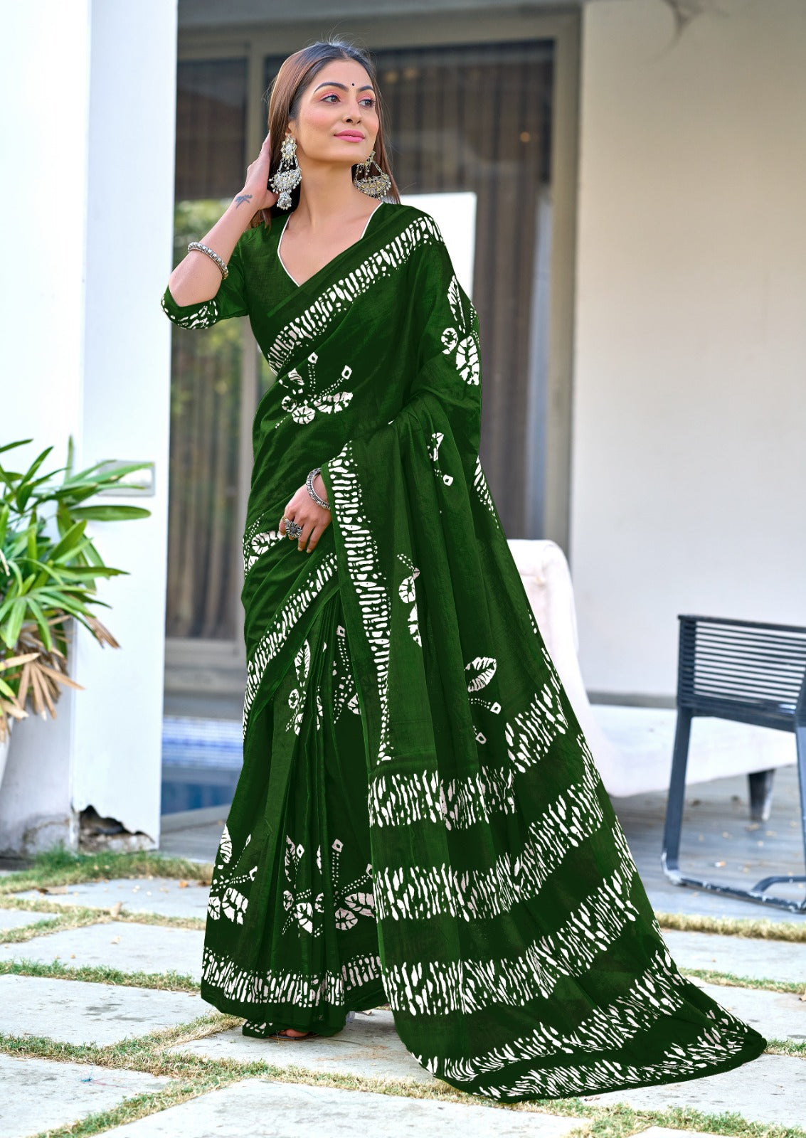 BLOCK PRINT MULMUL PURE SOFT COTTON SAREES