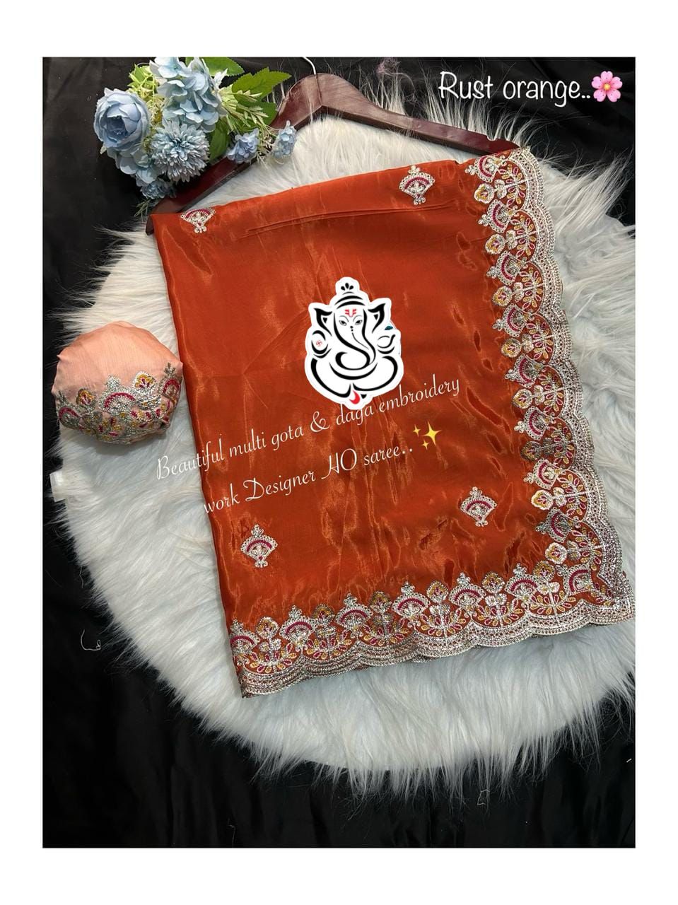 Pure H.O. Silk Premium Quality Smooth Texture Saree