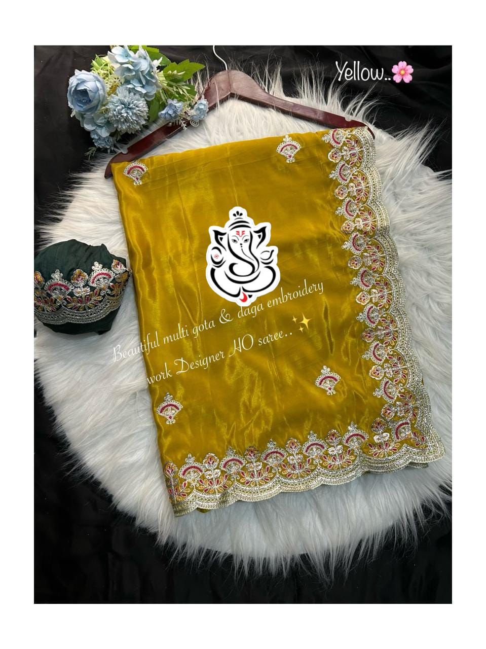 Pure H.O. Silk Premium Quality Smooth Texture Saree