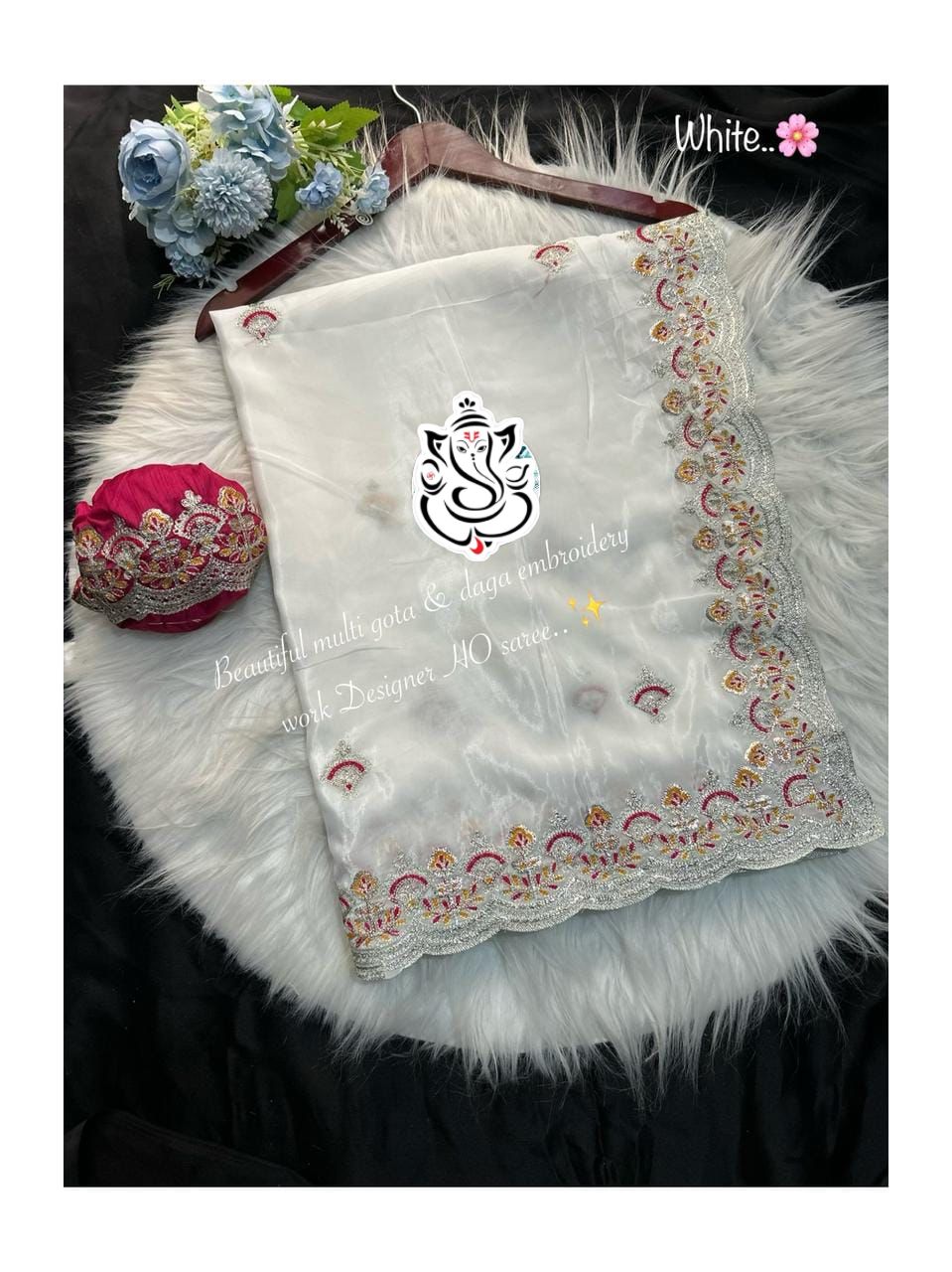 Pure H.O. Silk Premium Quality Smooth Texture Saree
