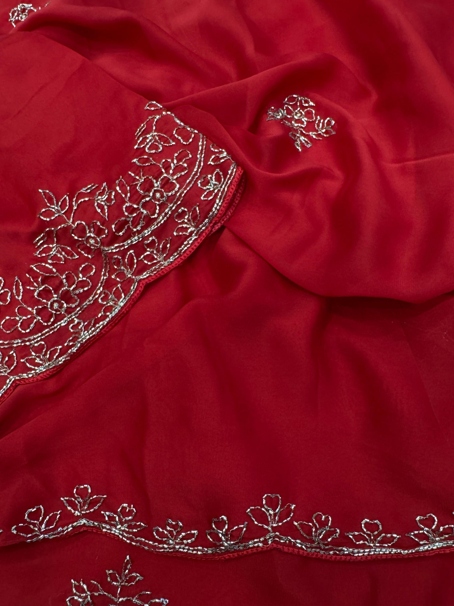 Premium Designer Drape Catonic Rangoli Silk Saree with Katdana