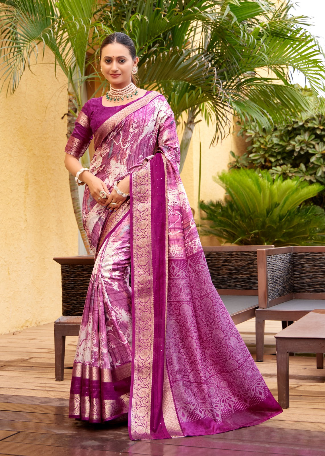Premium Soft Silk Saree With Jacquard Border