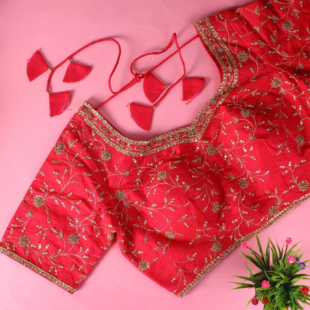 Trending Vichitra Silk Digital Print Zigzag Saree