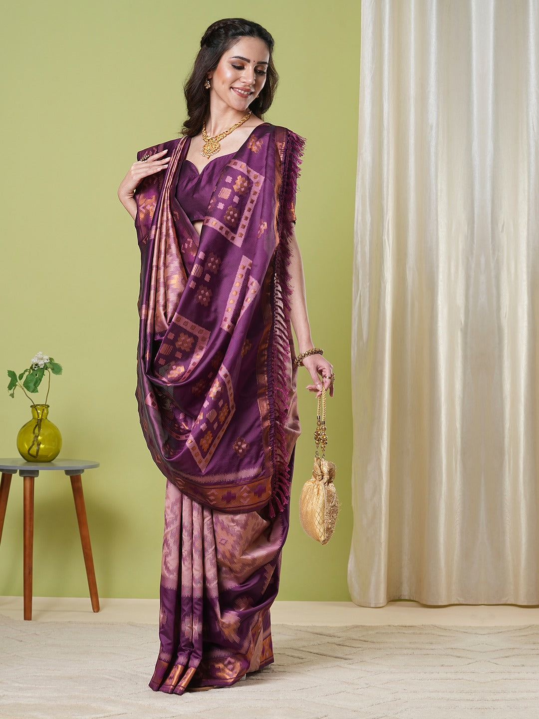 Premium Handloom Weaving Silk Saree