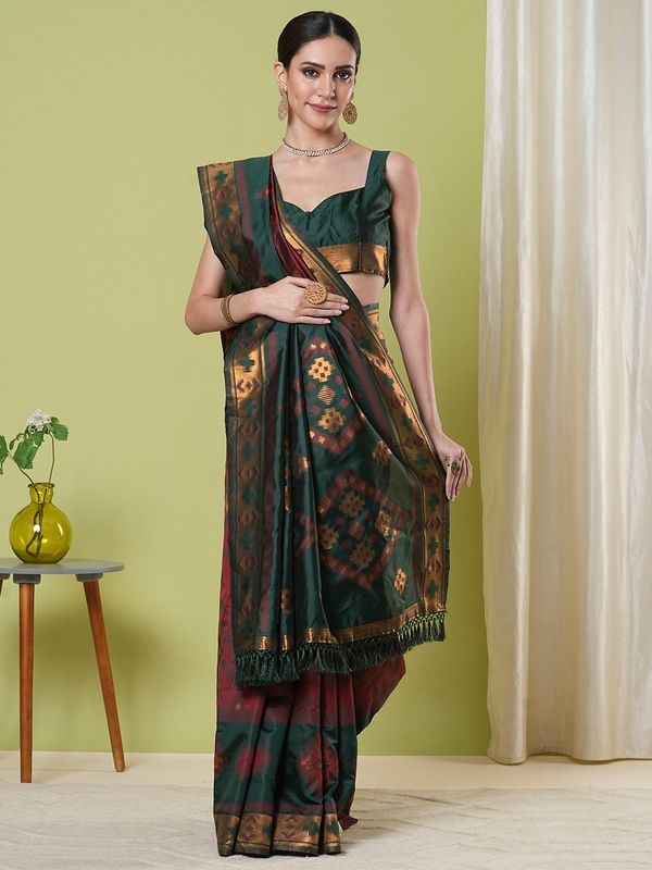 Premium Handloom Weaving Silk Saree