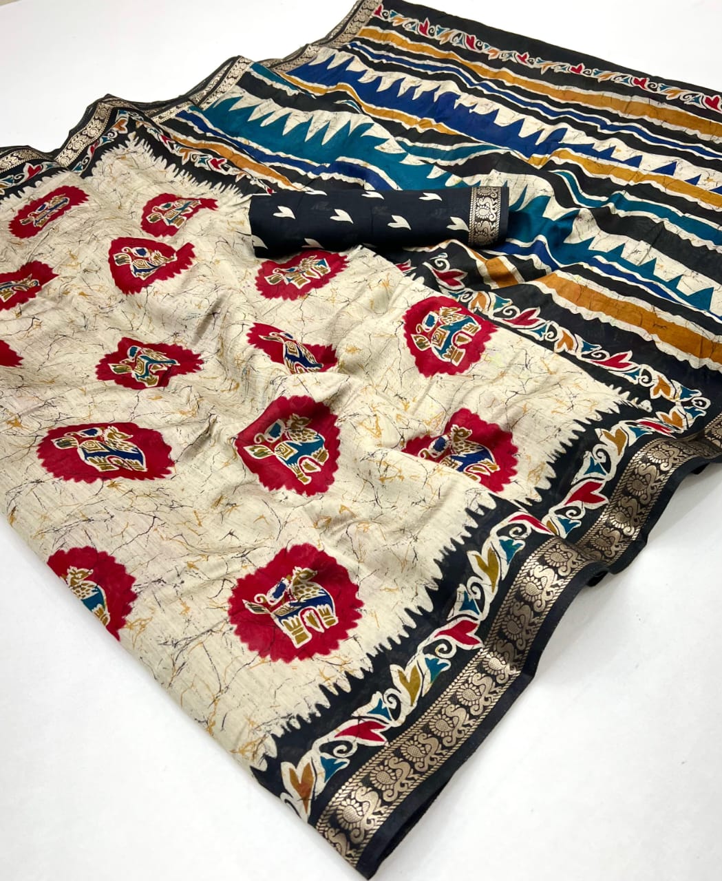 Premium Designer Mangalgiri Cotton Viscose Saree