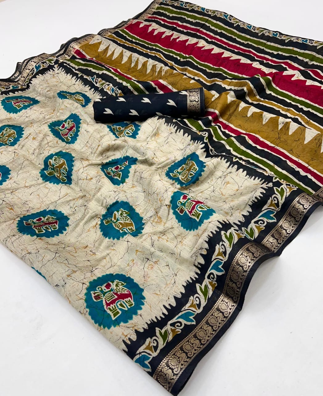 Premium Designer Mangalgiri Cotton Viscose Saree