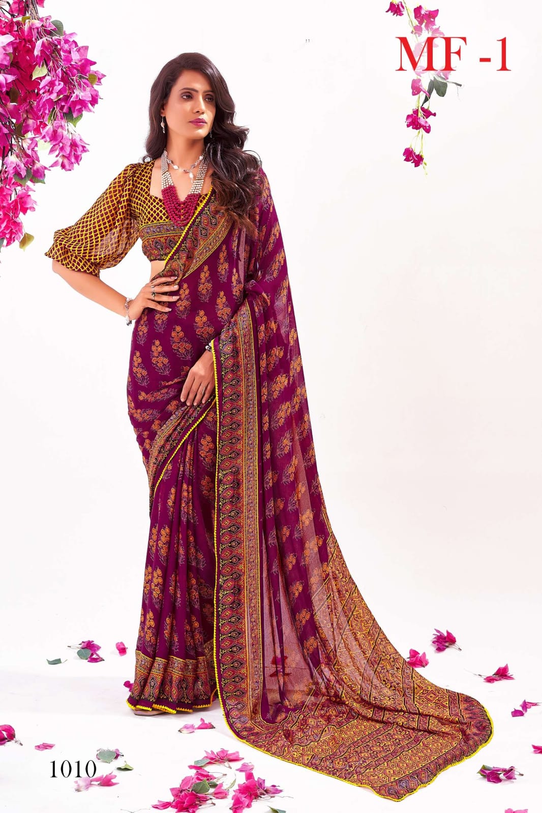 Elegant Moss Fabric Sequin Foil Saree with Cutwork Border