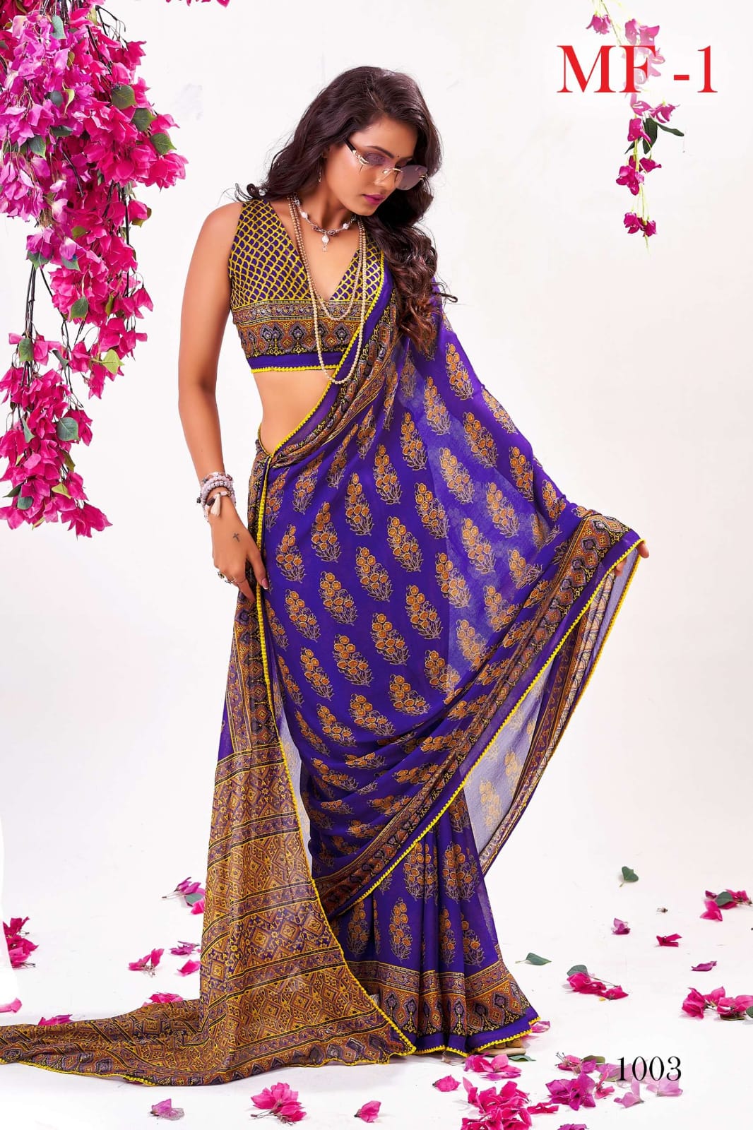 Elegant Moss Fabric Sequin Foil Saree with Cutwork Border