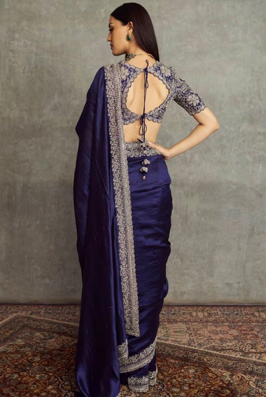 Premium Soft Space Silk Saree with Embroidered Blouse & Matching Purse