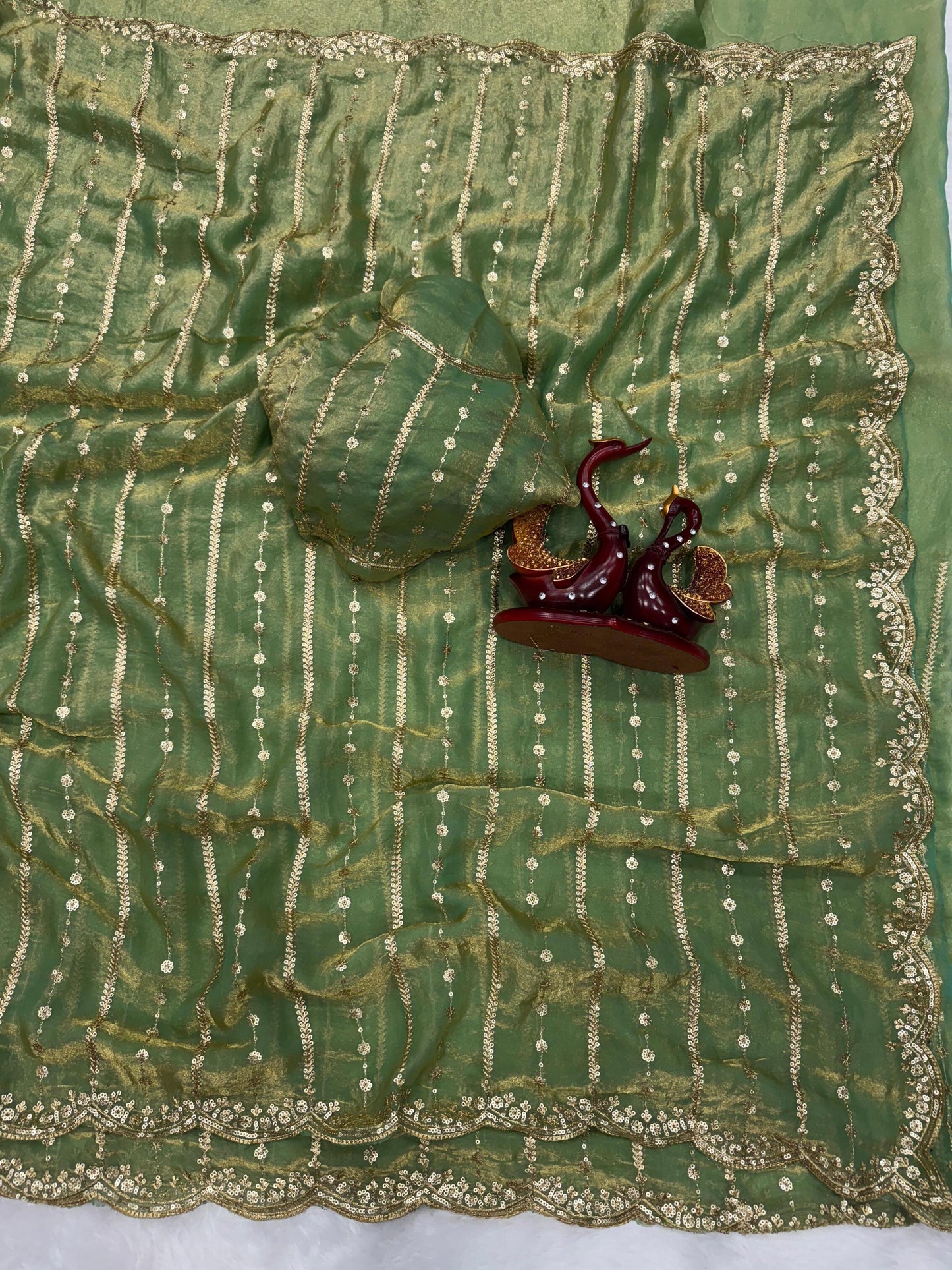 Elegant Space Silk Sequin Saree