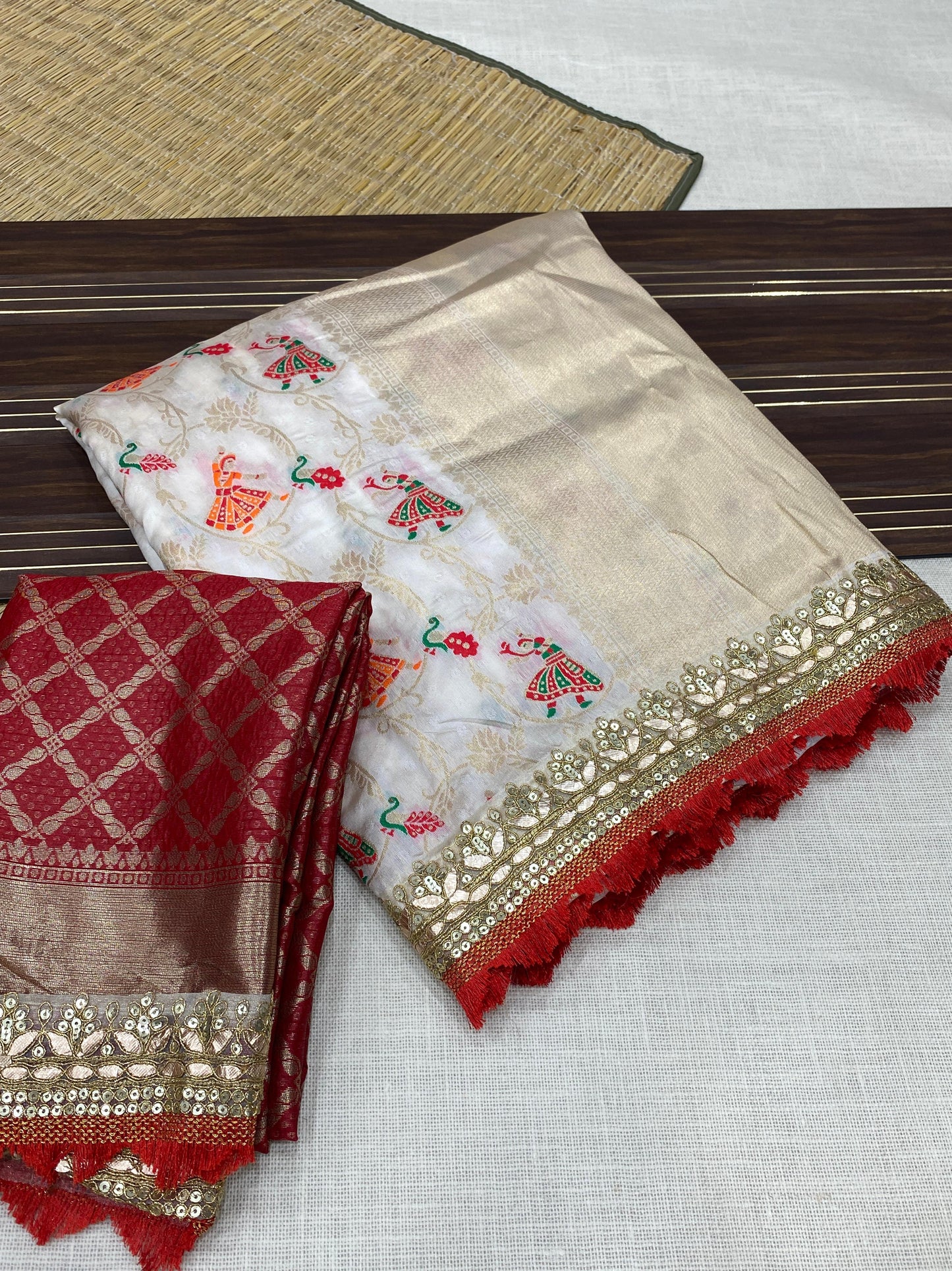 Royal Banarasi Silk Saree with Brocade Blouse Real Zari Weaving