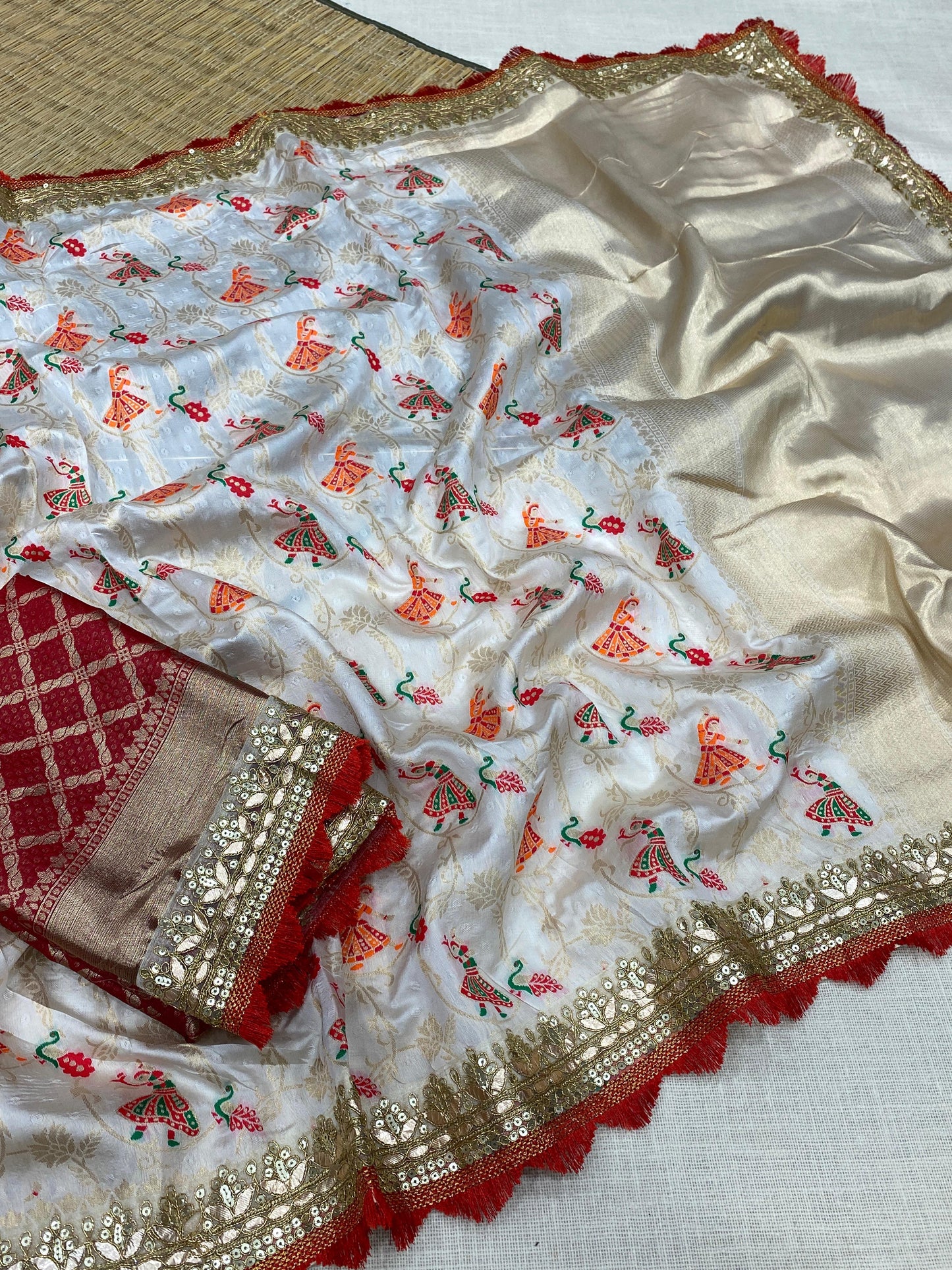 Royal Banarasi Silk Saree with Brocade Blouse Real Zari Weaving