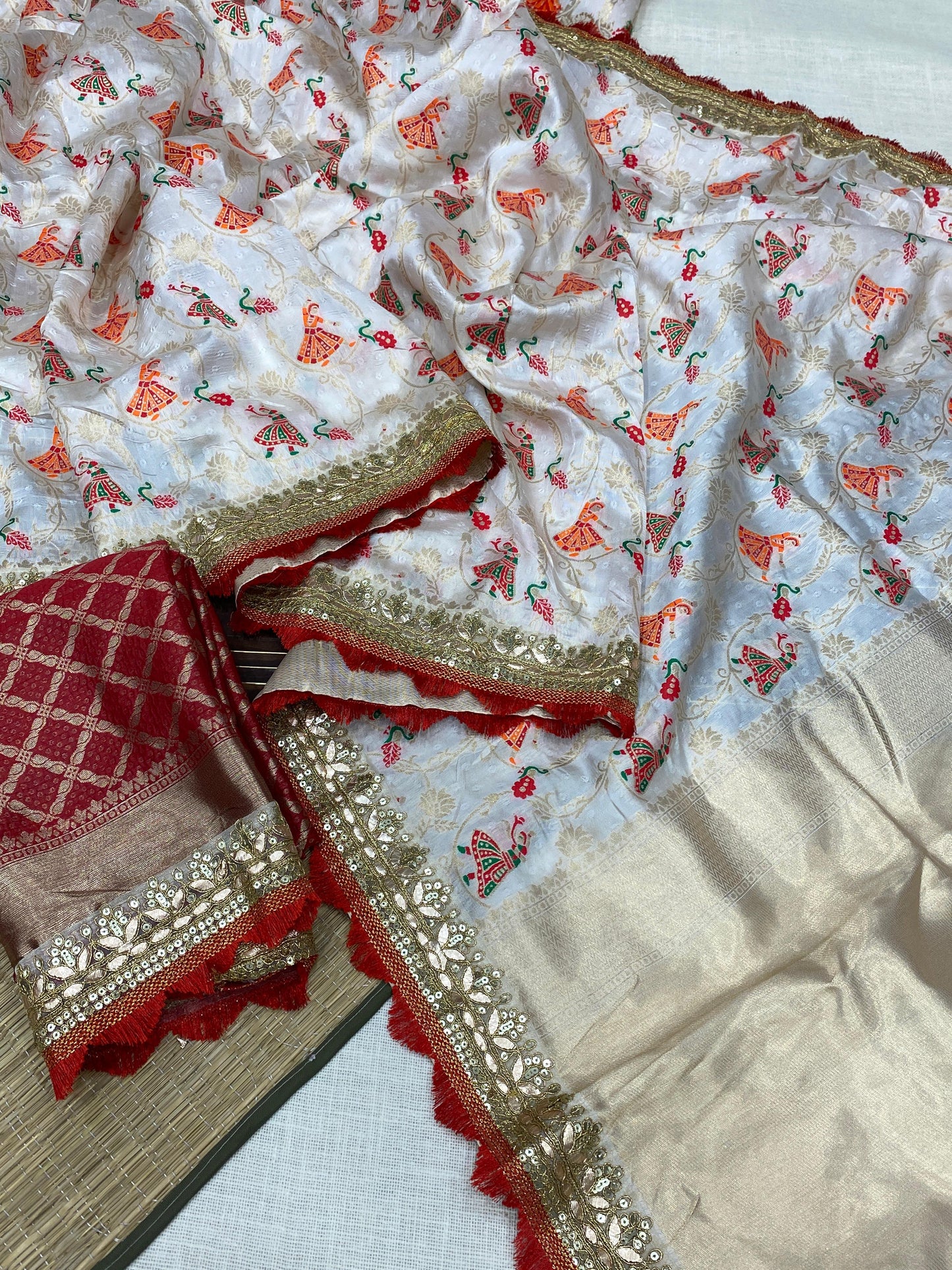 Royal Banarasi Silk Saree with Brocade Blouse Real Zari Weaving