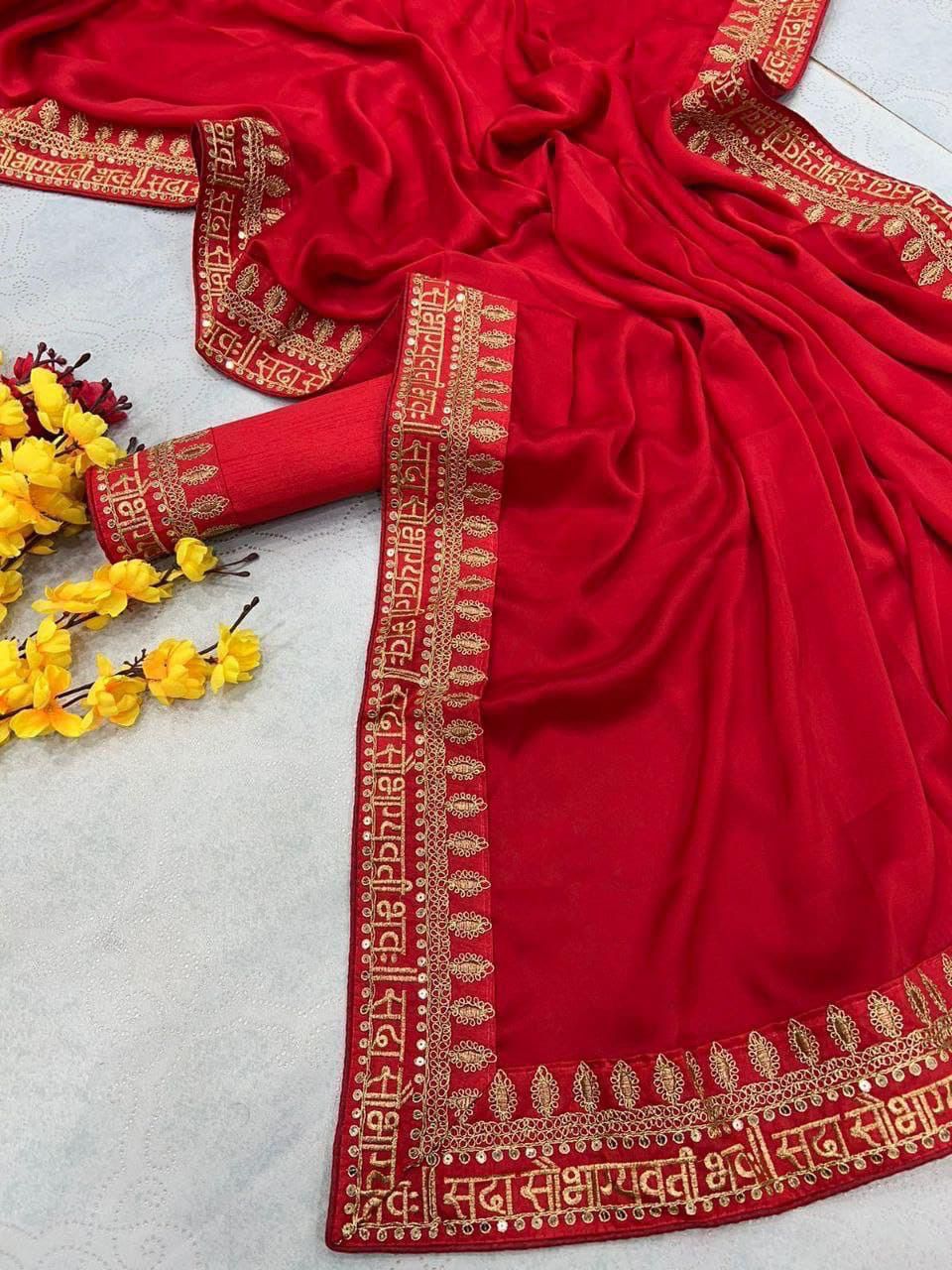 Premium Rangoli Silk Saree with Embroidery, Zari & Sequin