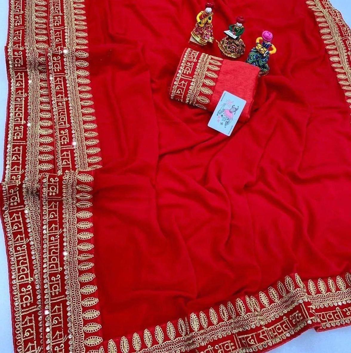 Premium Rangoli Silk Saree with Embroidery, Zari & Sequin