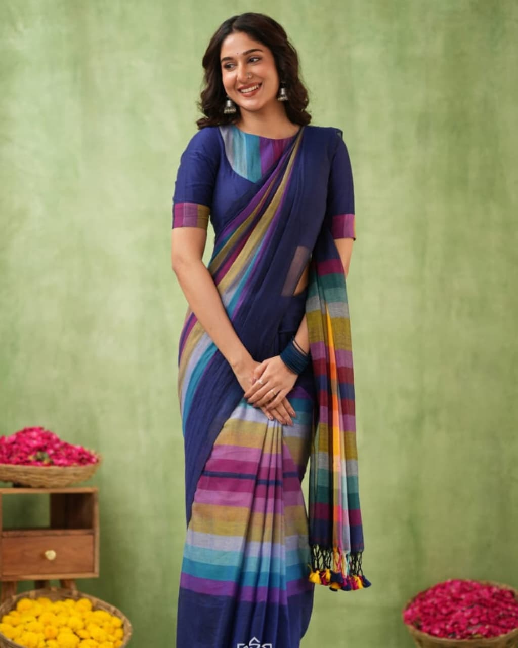 Soft Lightweight Pure Mul Mul Khadi Cotton Saree