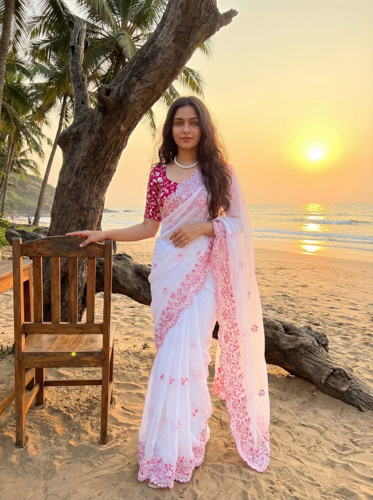 Rich Look Teby Silk Saree with Multi-Thread Sequence Embroidery