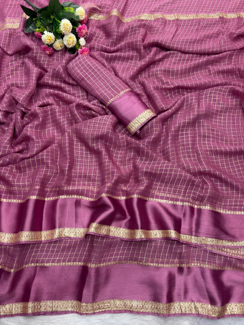 Elegant Drape Pure Soft Viscose Georgette Saree with Matching Blouse