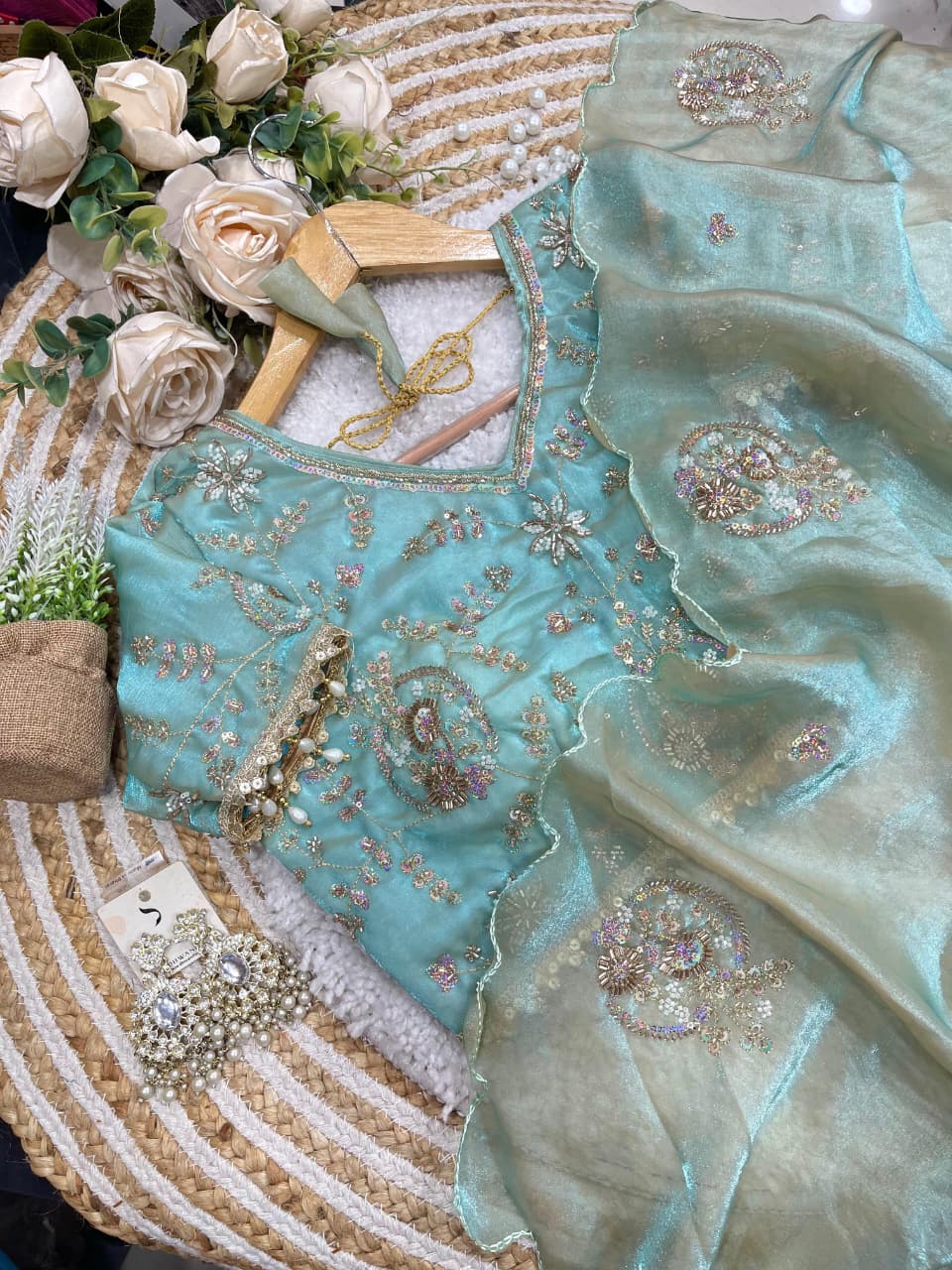 Royal Radiance Heavy Butta Space Silk Saree