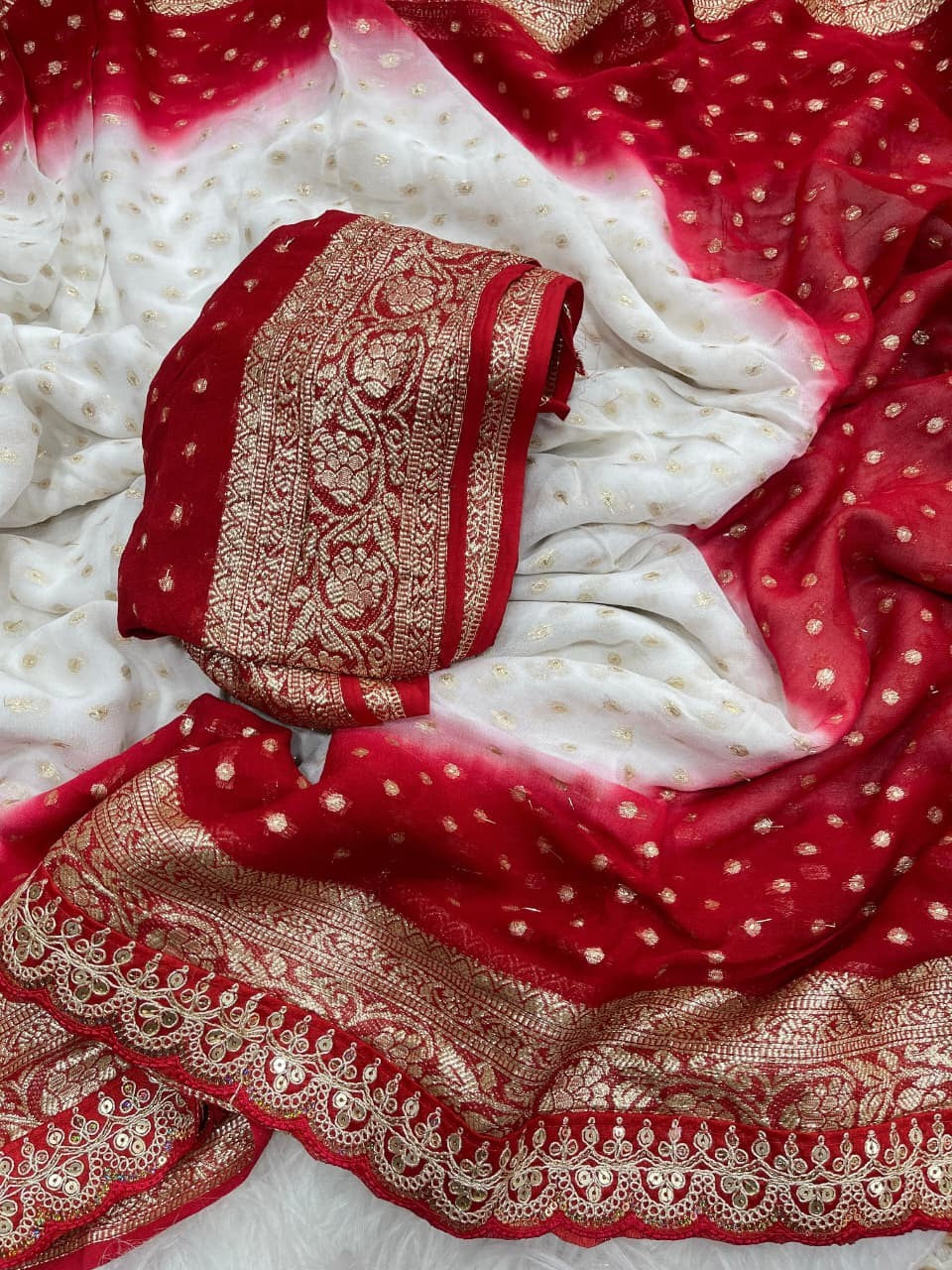 Elegant Designer Saree with Heavy Jacquard Border