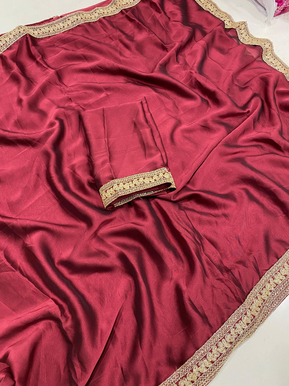Enchanting Yet Breathable fox chinon Sarees