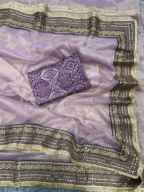 Presenting some premium designer Soft Twil net saree