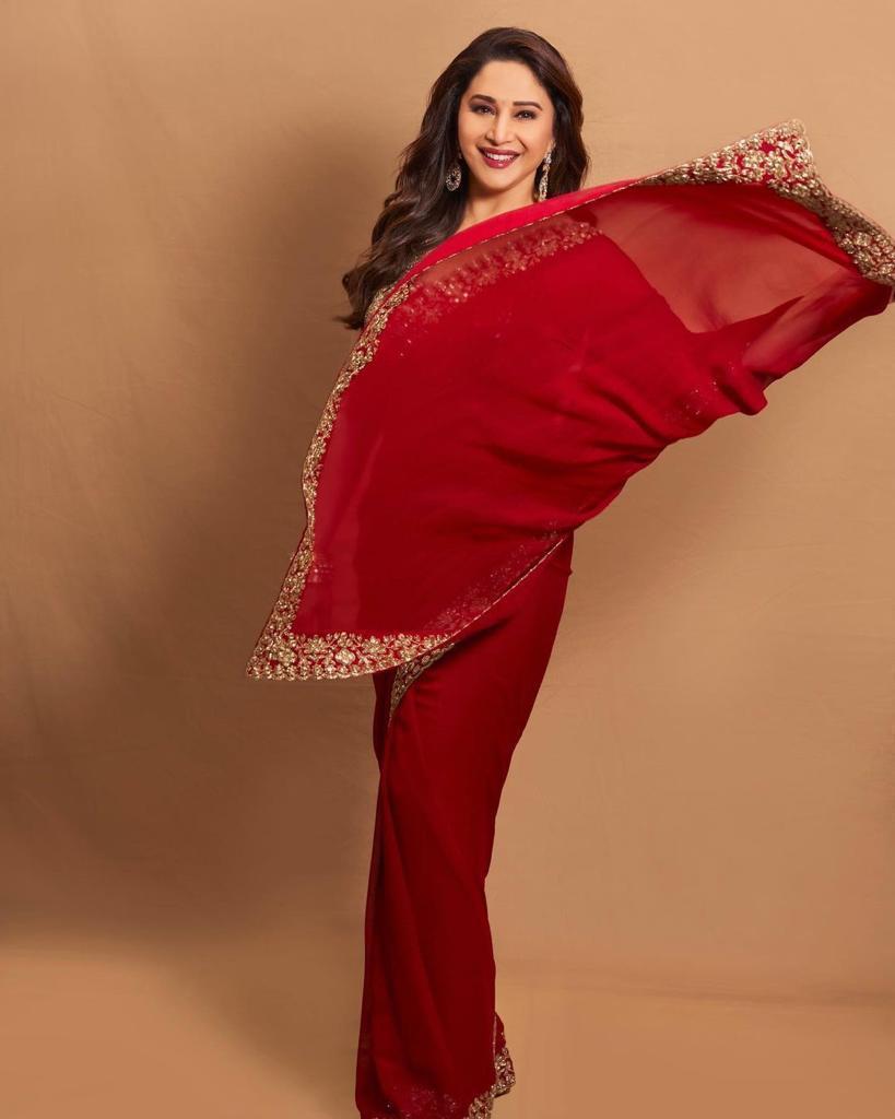 Premium Embroidered Georgette Saree with Zari & Sequin
