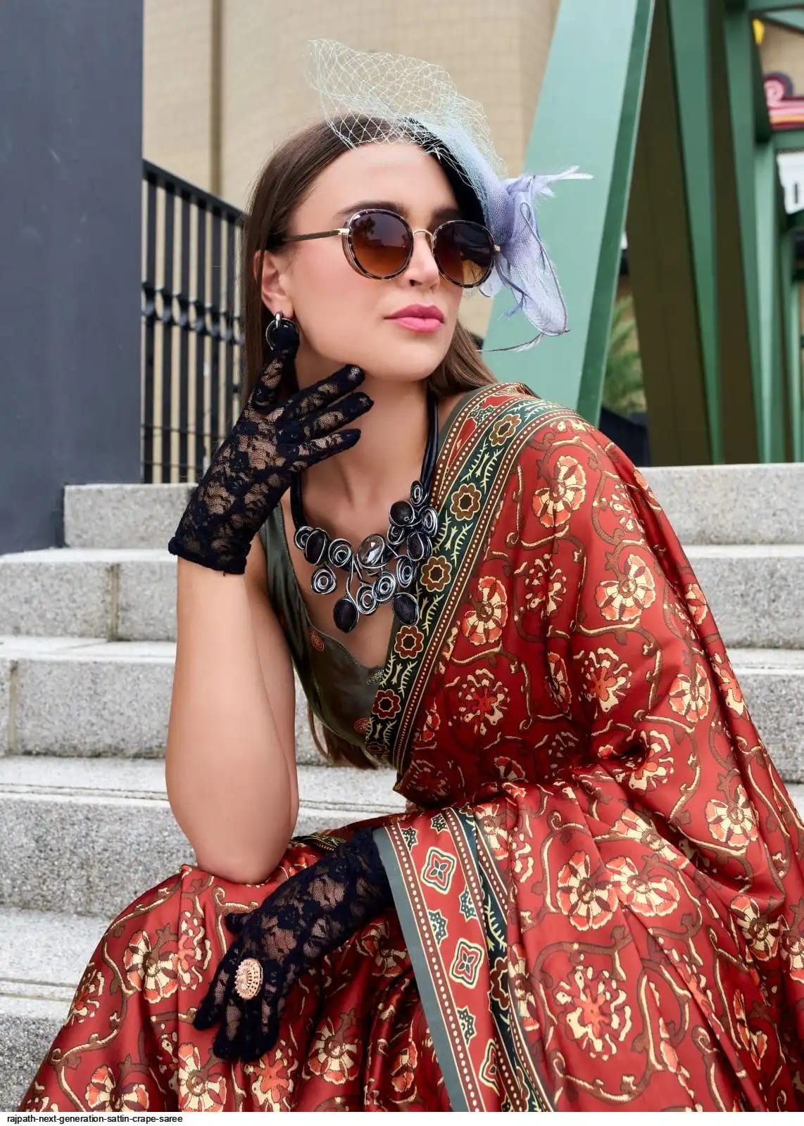Premium Satin Silk Saree With Unstich Blouse