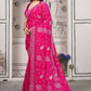 Georgette fabric With cording zari and sequence Work stunning saree