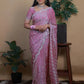Luxurious Glam Handwork Saree Premium Space Silk with Beads Work