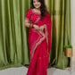 Luxurious Designer Saree in Pure Soft Zimmy Choo Silk