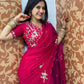 Premium Fandy Silk Saree with Heavy Beads Work