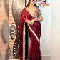Graceful Fendy Silk Blooming Saree with sequence border