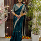 Luxe Fendy Satin Saree with 3mm Sequin Embroidery